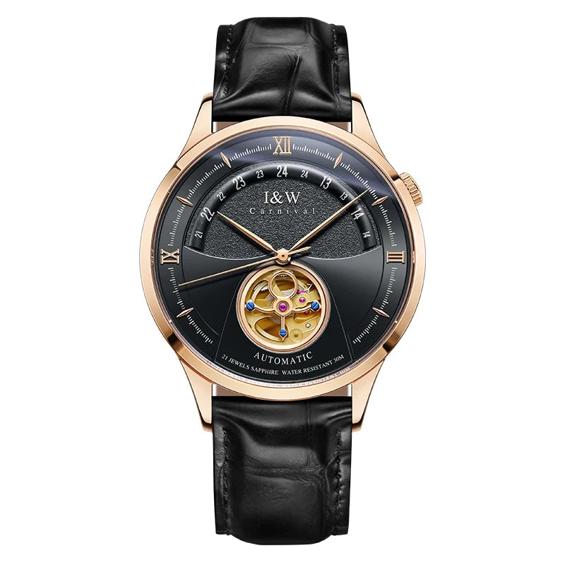 Switzerland CARNIVAL Watch Men Automatic Mechanical Tourbillon Watch MIYOTA Movement Sapphire Luxury Sport Watches Mens 2025 New