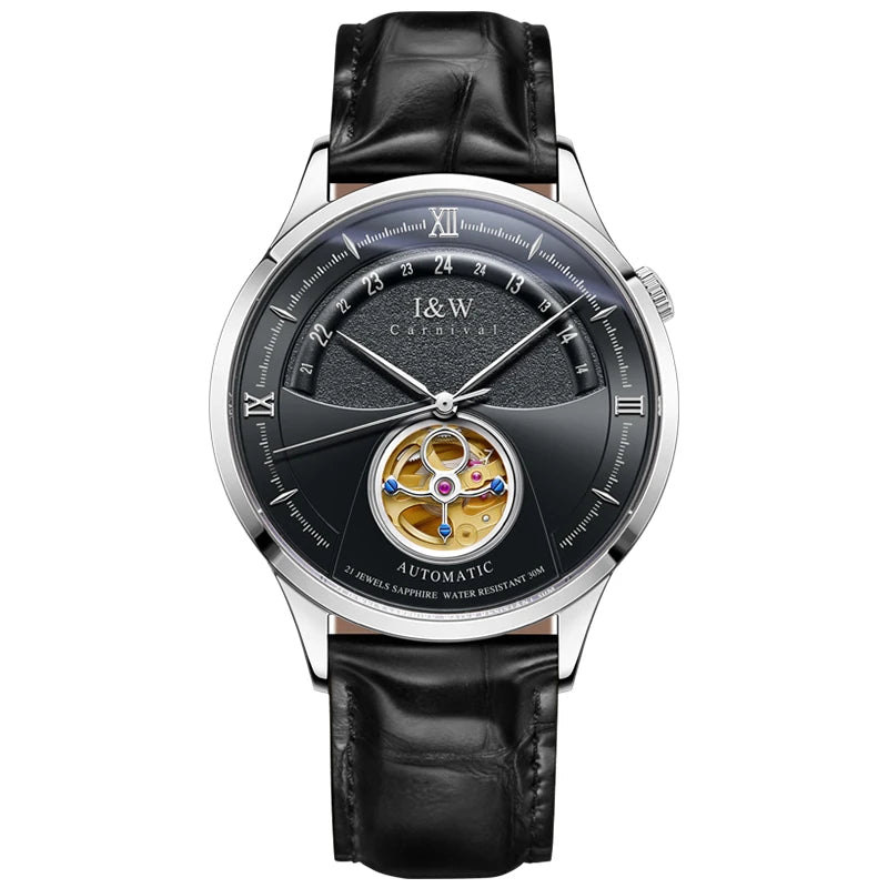Switzerland CARNIVAL Watch Men Automatic Mechanical Tourbillon Watch MIYOTA Movement Sapphire Luxury Sport Watches Mens 2025 New