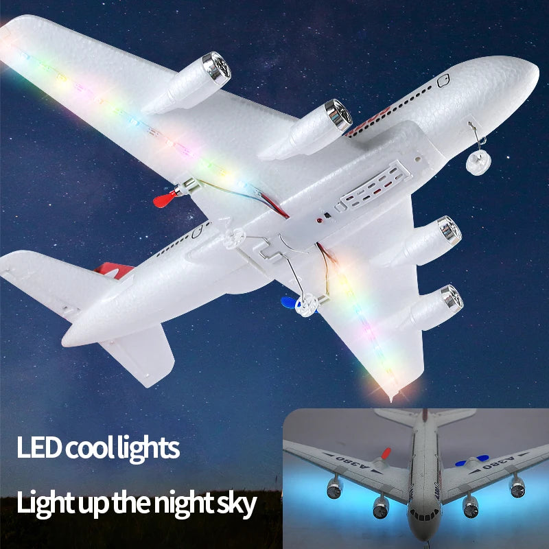 Hot Gyro Airplane Airbus A380 RC Airplane Foam Toys 2.4G Fixed Wing Plane Outdoor Toys Drone Easy Fly Children Gift