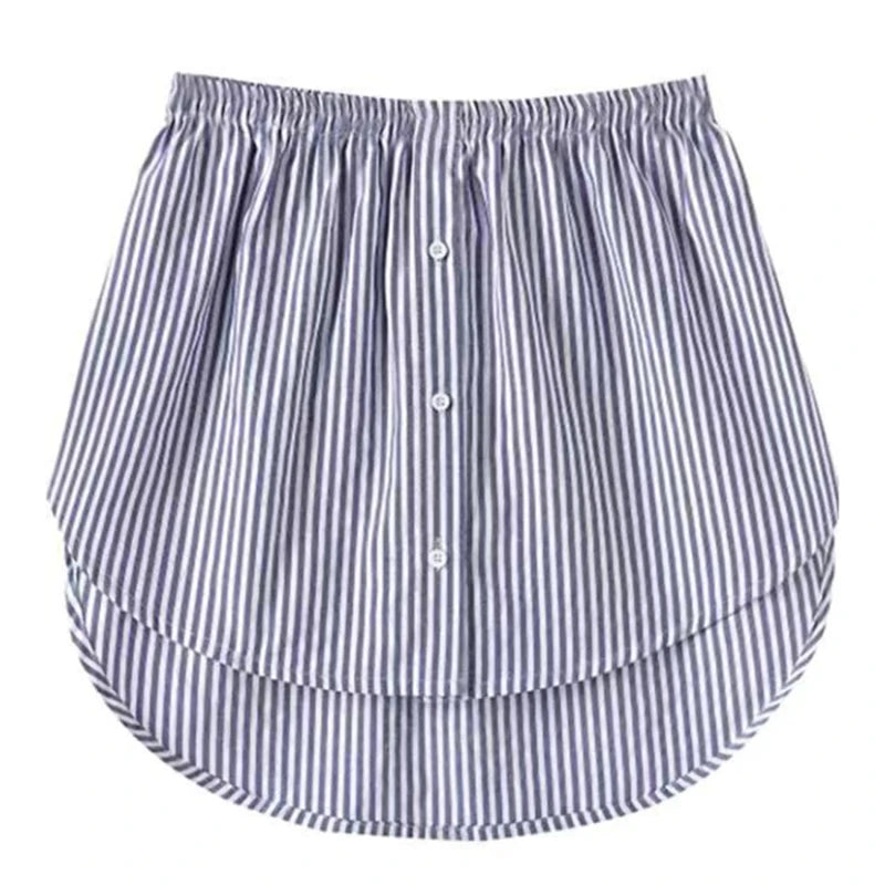 Detachable Under skirt Women Fake Shirt Irregular Skirt Tail Blouse Hem Cotton Extender Fake Hem Mini Skirt Fake Hem 6 Sizes