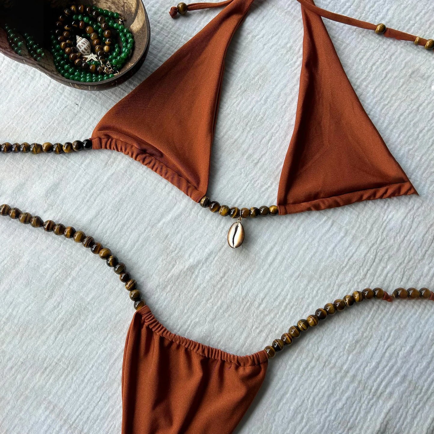 Sexy Bikini Women Swimsuit Female Swimwear Bandeau Biquini Thong Bathing Suit Shiny Swimming Suits Halter Bodysuit Beachwear