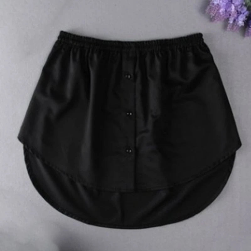 Detachable Under skirt Women Fake Shirt Irregular Skirt Tail Blouse Hem Cotton Extender Fake Hem Mini Skirt Fake Hem 6 Sizes