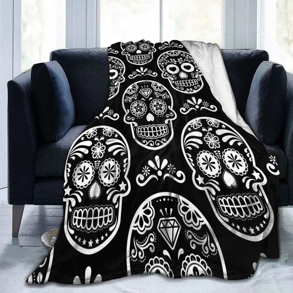 Halloween Witchy Witch Blanket Flannel Throw Blanket Lightweight Soft Cozy Sofa Bed Blanket for Men Women Teens Halloween Gifts