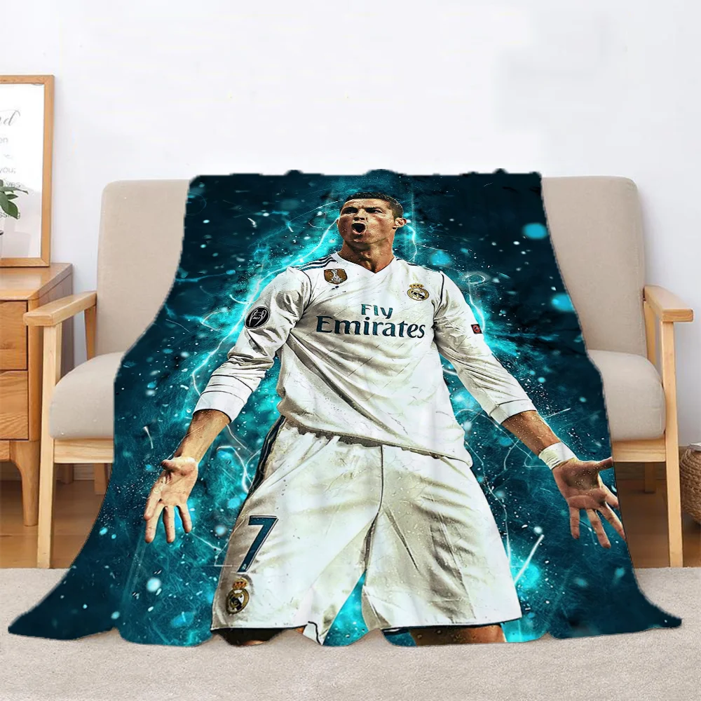 Ronaldo Fluffy Soft Blankets and Blankets for Decorative Sofa Halloween Bedspreads and Coverlets Custom Blanket Plaid Cobija