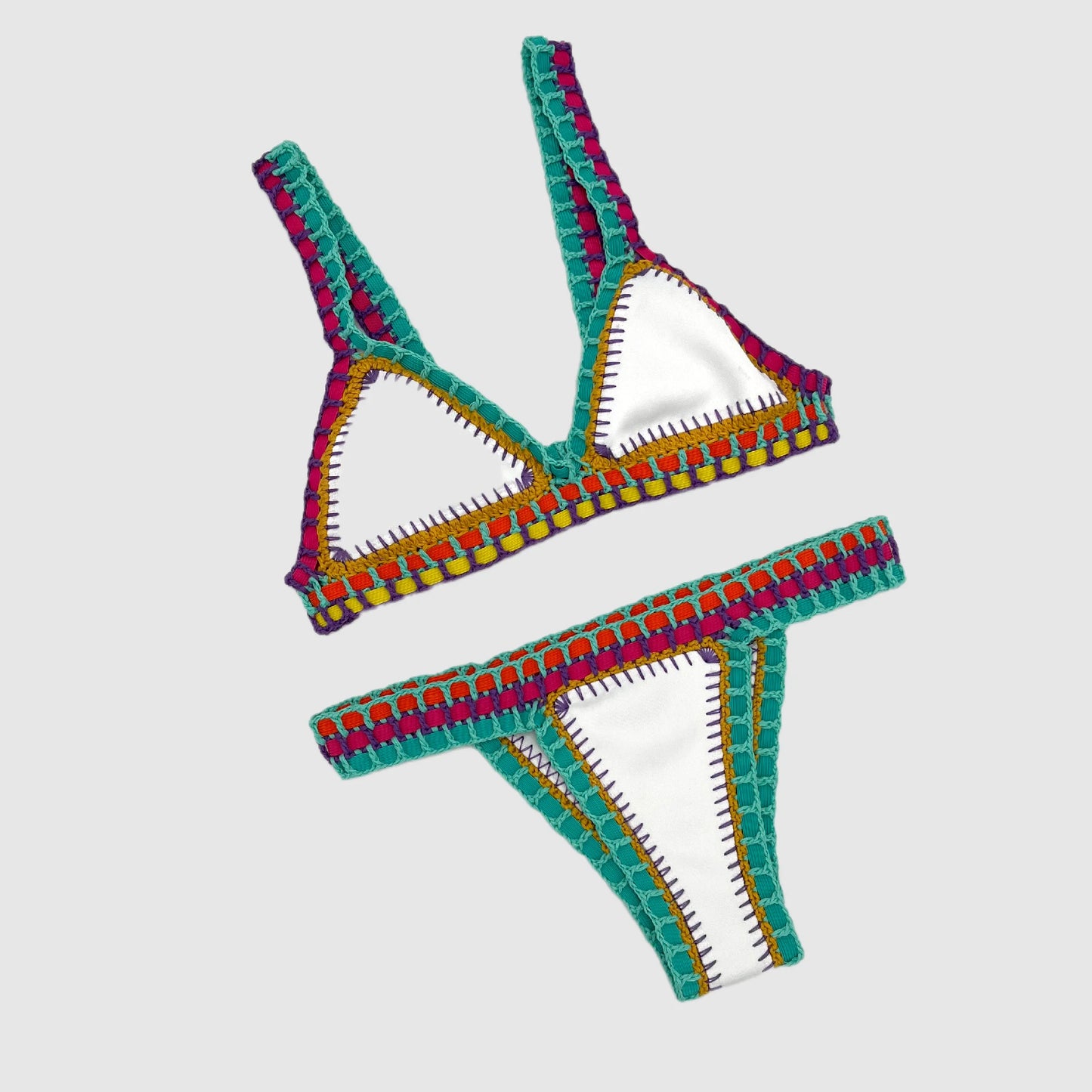 Green Crochet Bikini Set Women Bathing Suit Beachwear Swimwear Feminino Bikinis Maillot De Bain Femme Badeanzug Damen Swimsuit