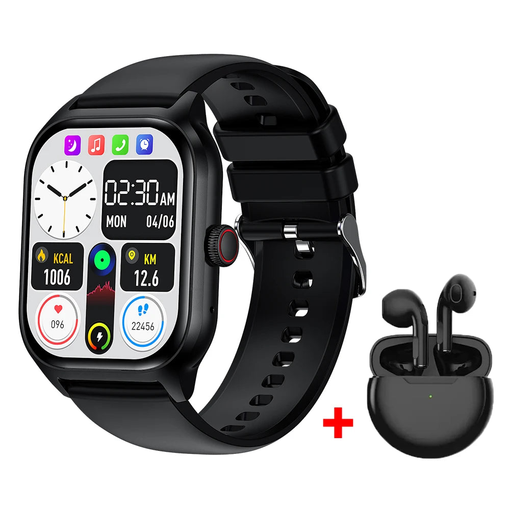 LEMFO LT10 Smart Watch 2025 Android Gift Bluetooth Call Smartwatch 2025 Touch Dial Music Fitness Tracker Sports Watches
