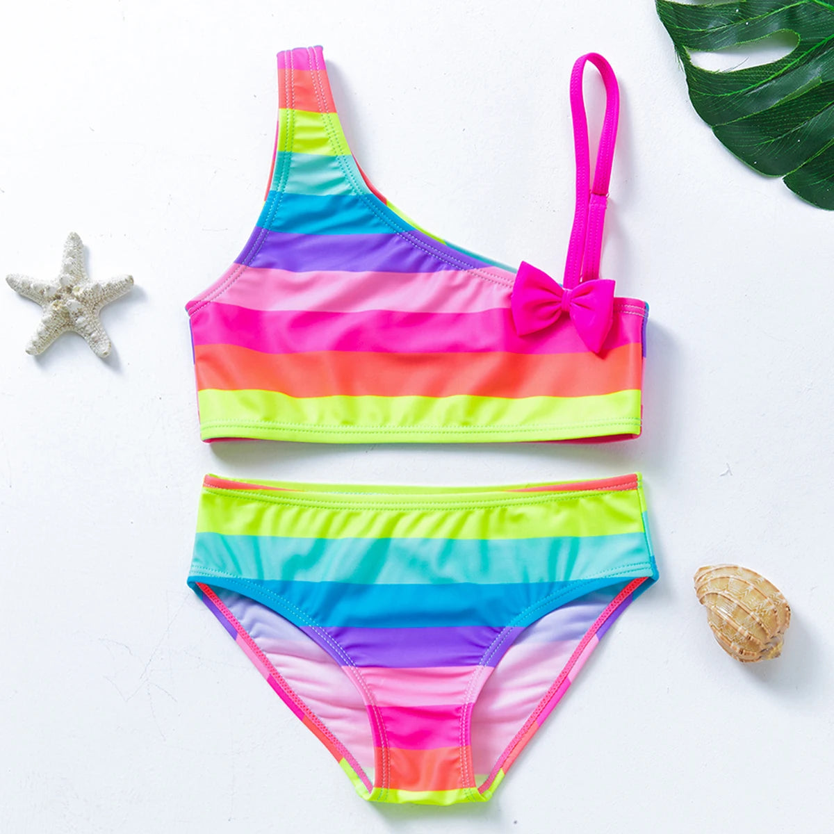 Girl's Swimsuit Fashion Mermaid Scale Print Children's Bikini Swimsuit