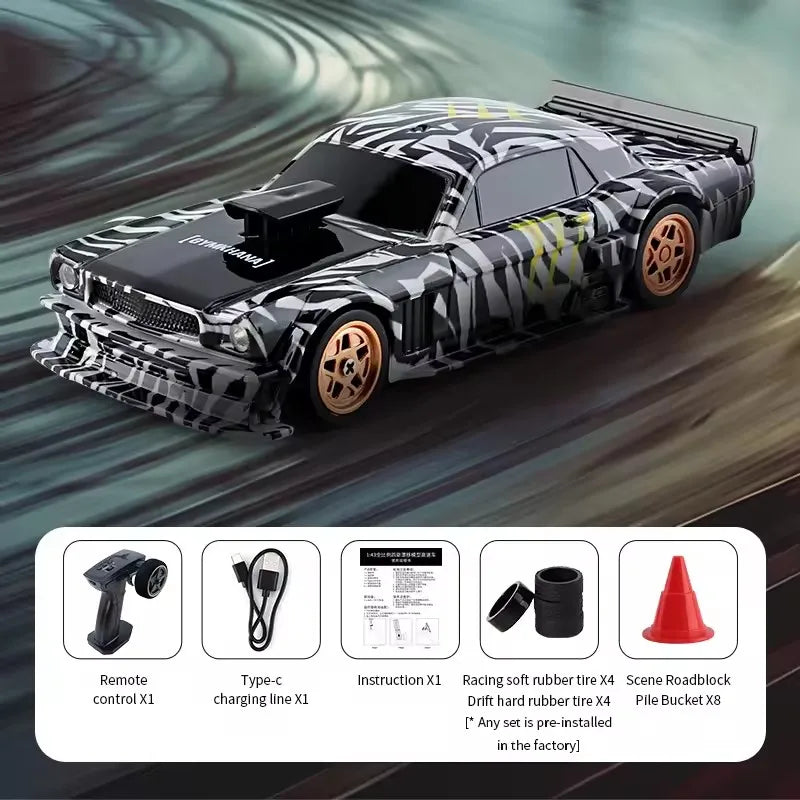 Wireless Remote Control 1: 43 Mini 4wd Drift Remote Control Car Full Scale Professional Rc Racing Boy High Speed Remote Vehicle