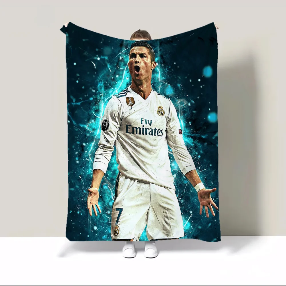 Ronaldo Fluffy Soft Blankets and Blankets for Decorative Sofa Halloween Bedspreads and Coverlets Custom Blanket Plaid Cobija