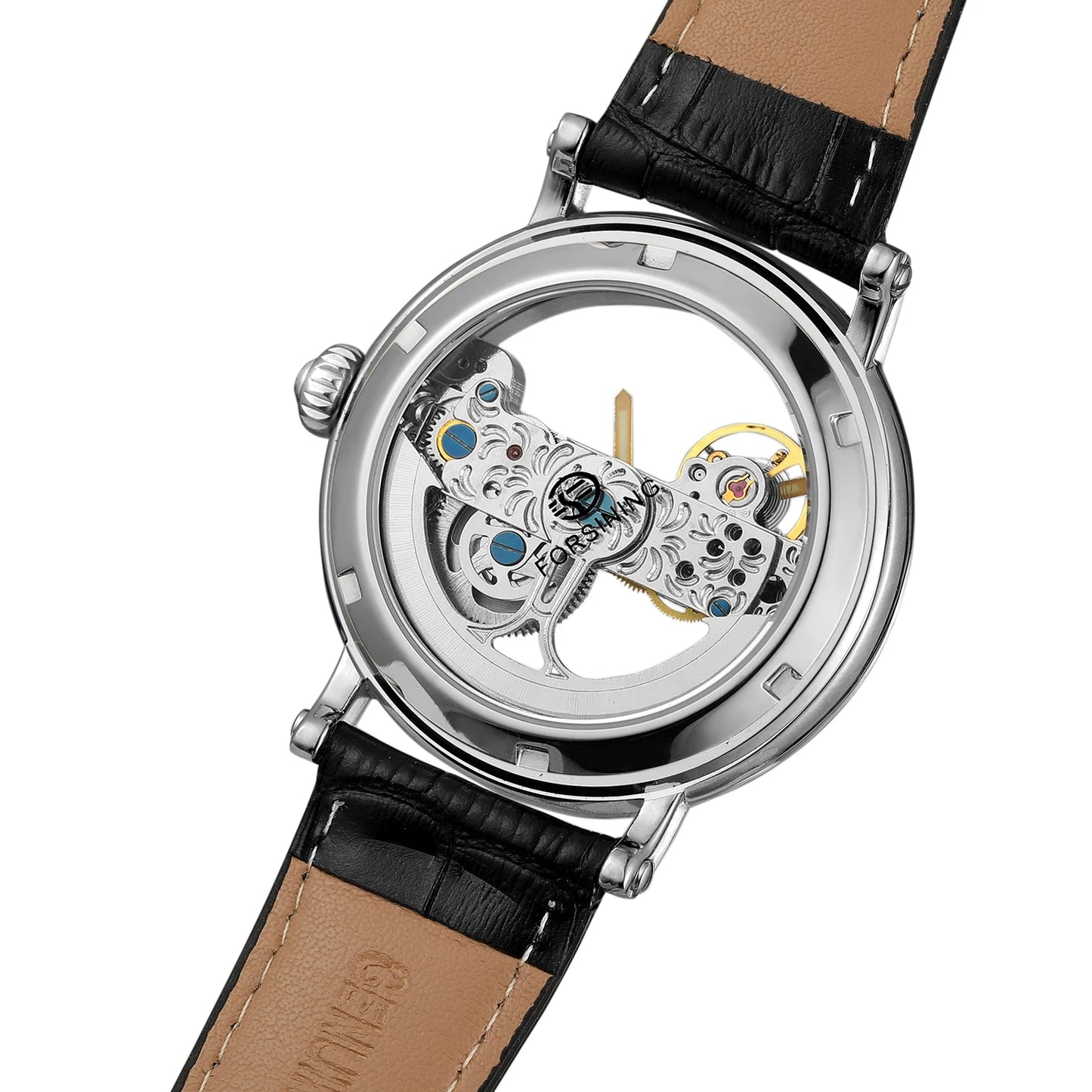 2025 Original Luxury Steel Skeleton Tourbillon Automatic Watches Men Leather Mechanical Waterproof Luminous Elegant Wrist Clock