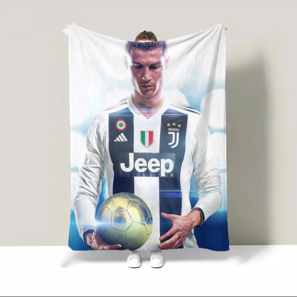 Ronaldo Fluffy Soft Blankets and Blankets for Decorative Sofa Halloween Bedspreads and Coverlets Custom Blanket Plaid Cobija