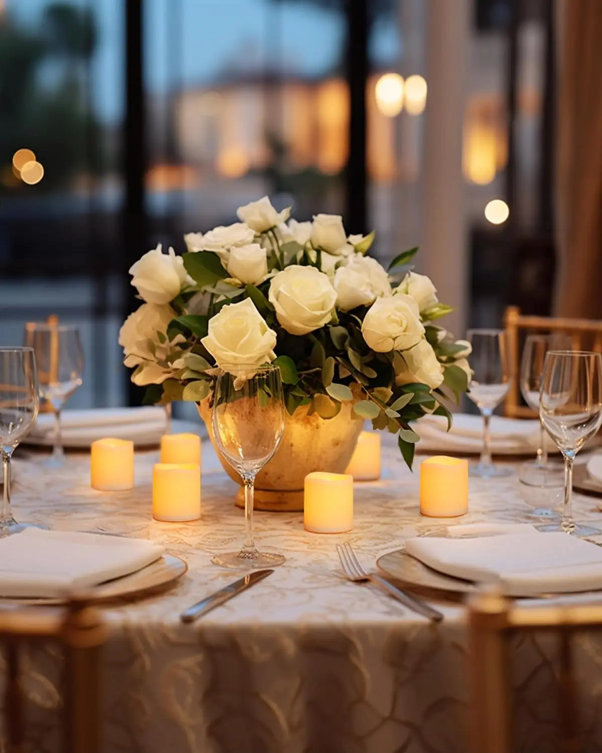 Flameless LED Candle Lights Creative Wishing Led Tea Lamp Warm White Halloween Wedding Christmas Decoration Candle Light 24Pcs
