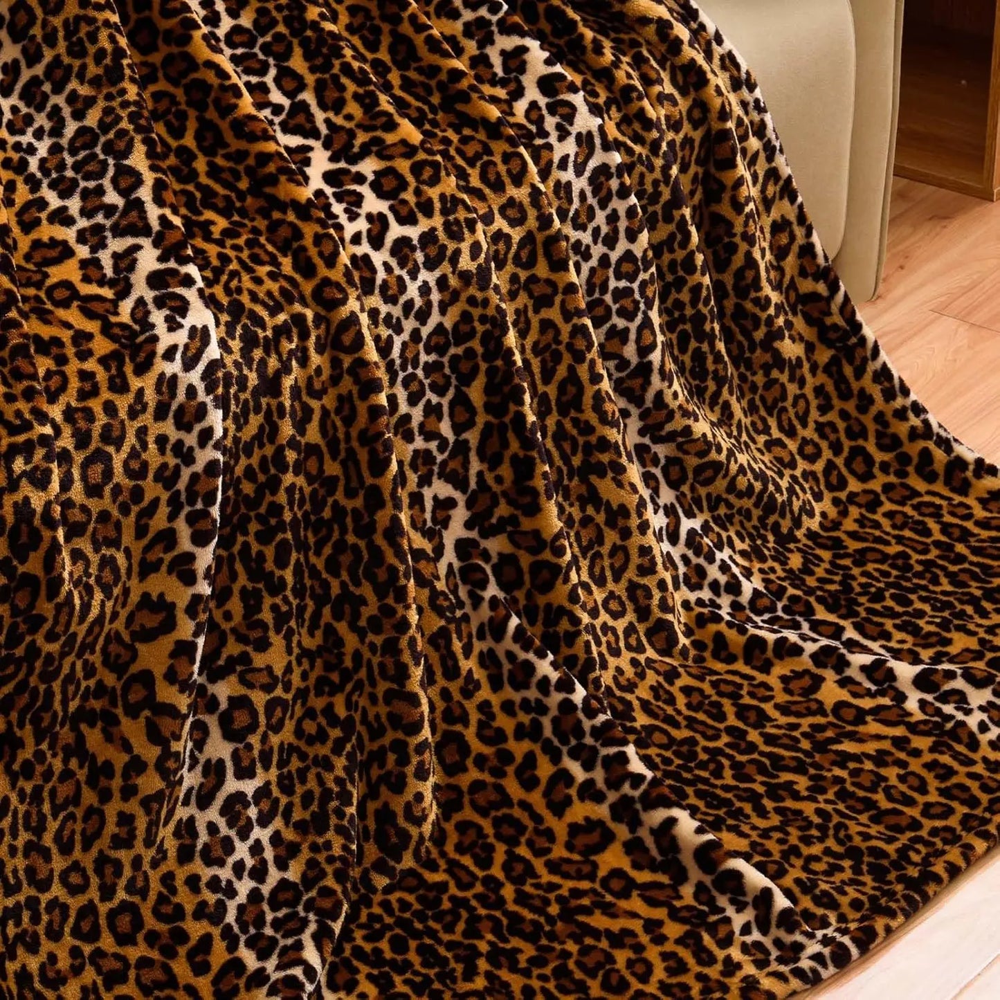 Throw Checkerboard Black and Orange Flannel Blanket for Couch Bed Sofa Cozy Comfy Warm Halloween Decor for All Season 1PC