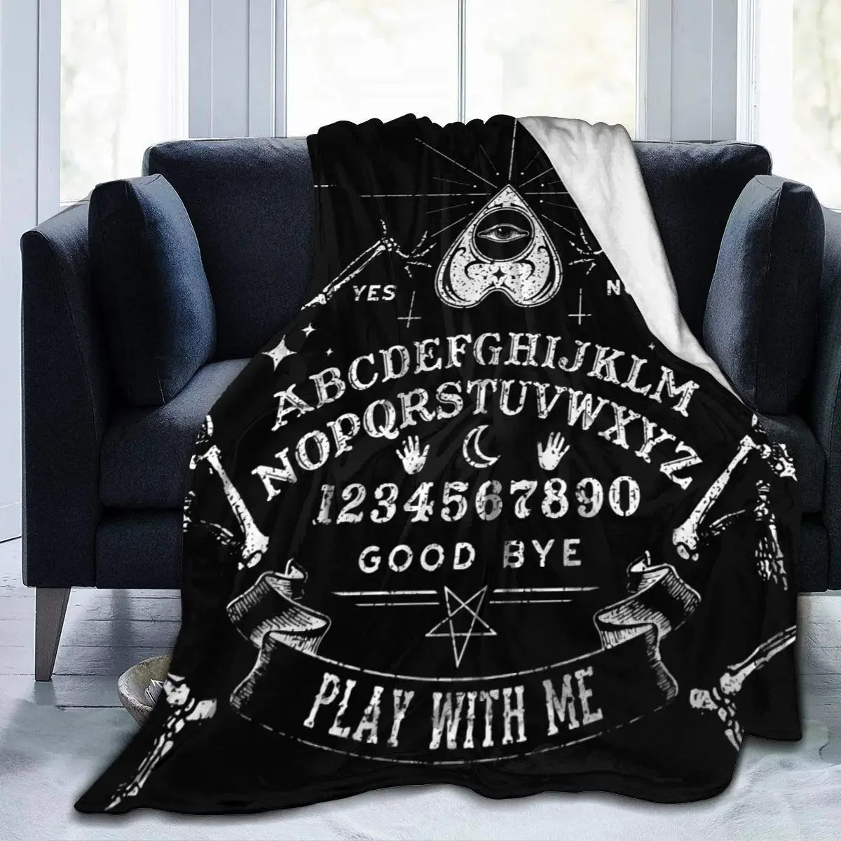 Halloween Witchy Witch Blanket Flannel Throw Blanket Lightweight Soft Cozy Sofa Bed Blanket for Men Women Teens Halloween Gifts