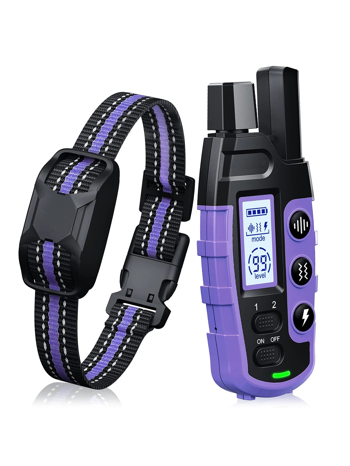 3300Ft Electric Dog Training Collar Remote Control Waterproof Pet Behavior For 5-120lbs Puppy With Shock Vibration