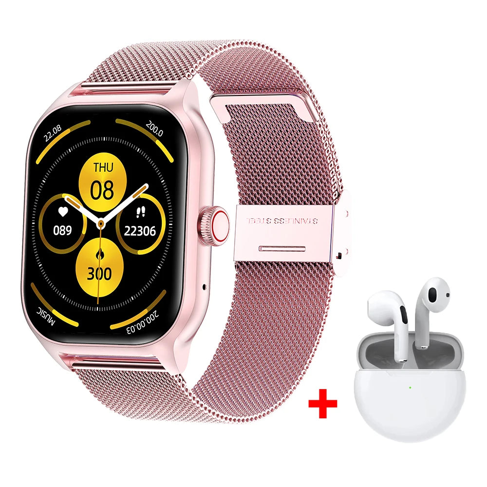 LEMFO LT10 Smart Watch 2025 Android Gift Bluetooth Call Smartwatch 2025 Touch Dial Music Fitness Tracker Sports Watches