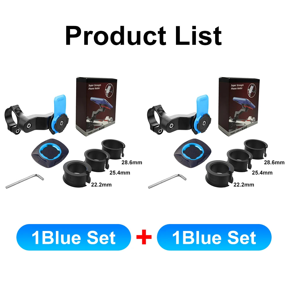 QUAD-LOCK Motorcycle Bike Phone Holder Stand Bicycle Phone Holder Bike Holder 360° Rotatable Navigation Support Security Bracket