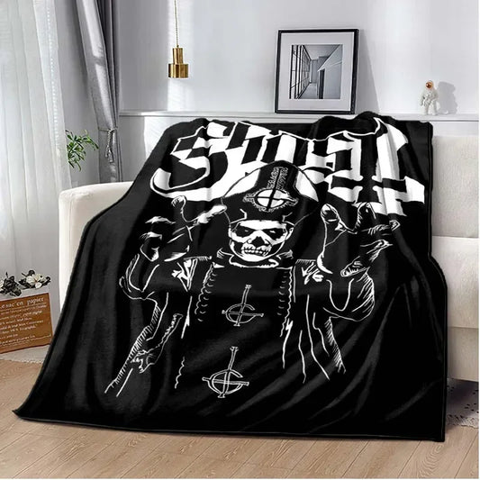 Ghost Band Blanket for Sofa Bed Bedroom Living Room, Swedish Rock Band,Decke,couverture,одеяло,frazada,filt,halloween Gift