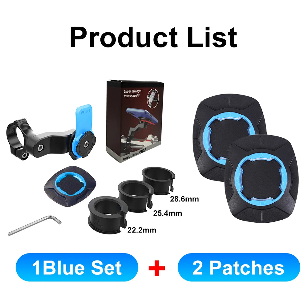 QUAD-LOCK Motorcycle Bike Phone Holder Stand Bicycle Phone Holder Bike Holder 360° Rotatable Navigation Support Security Bracket