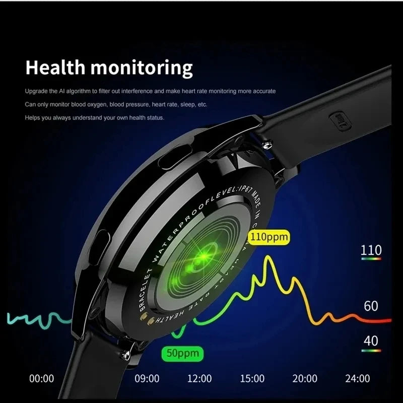 Lige 2025 For All Smartphone Connections Bluetooth Call Watches Men Smart Watch Women Men Waterproof Smartwatch AMOLED Screen