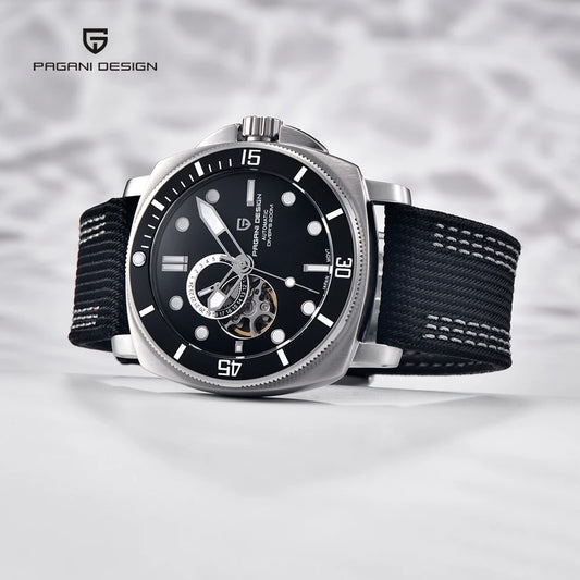 PAGANI DESIGN Mens Watches 2025 Luxury Tourbillon NH39 Mechanical Automatic Watch For Men Sports Ceramic Bezels Waterproof Clock
