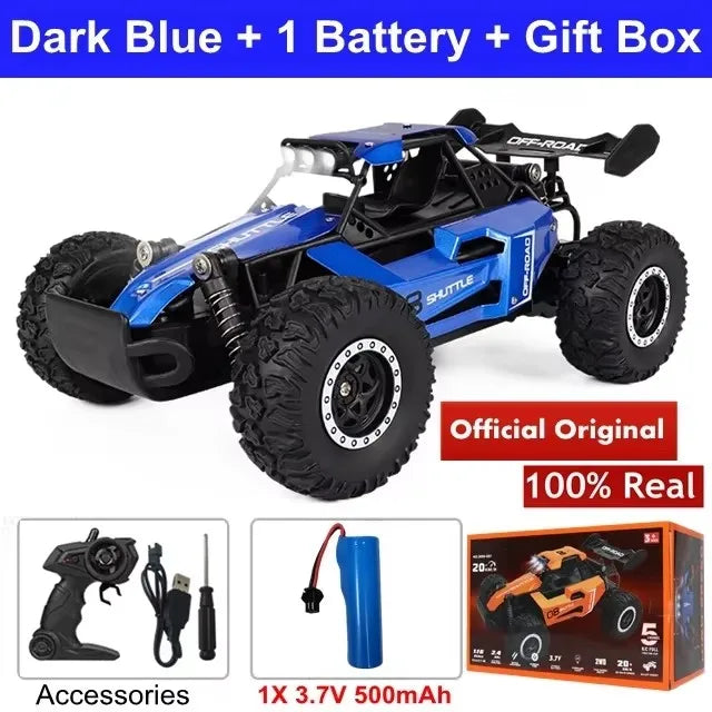 Radio 1:16 Model RC Car With LED Lights 2WD Off Road Remote Control Racing Drift Climbing Vehicle Cars Toys Gifts for Boys Girls