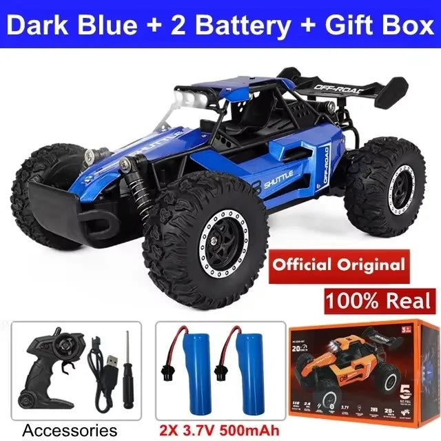 Radio 1:16 Model RC Car With LED Lights 2WD Off Road Remote Control Racing Drift Climbing Vehicle Cars Toys Gifts for Boys Girls