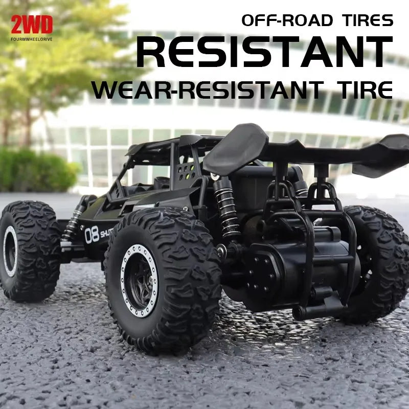 Radio 1:16 Model RC Car With LED Lights 2WD Off Road Remote Control Racing Drift Climbing Vehicle Cars Toys Gifts for Boys Girls