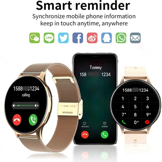 Lige 2025 For All Smartphone Connections Bluetooth Call Watches Men Smart Watch Women Men Waterproof Smartwatch AMOLED Screen