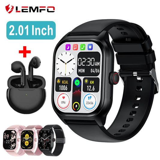 LEMFO LT10 Smart Watch 2025 Android Gift Bluetooth Call Smartwatch 2025 Touch Dial Music Fitness Tracker Sports Watches