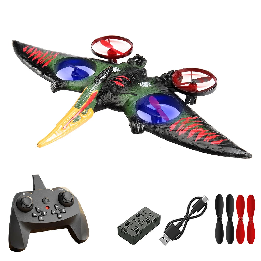 RC Plane 2.4G Remote Control Aircraft Gravity Sensing Helicopter Glider with Light EPP Foam Fighters for Boys Children