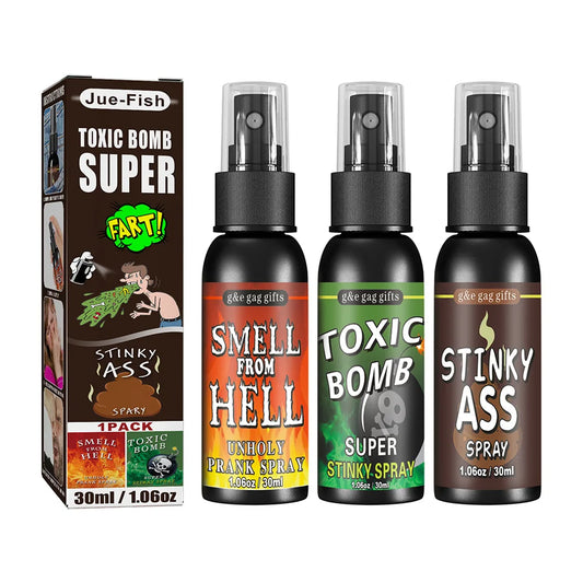 Fart Gag Spray Prank Joke Plastic Spray Can Stink for Adults Kids Terrible Stinky Fart Spray Non Toxic Halloween Funny Toys 30ml