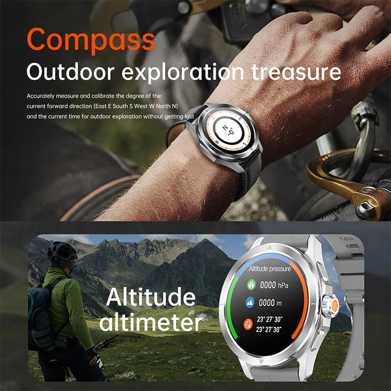 S4 Ultra For Xiaomi Smart Bracelet Men Watch AMOLED HD Screen Bluetooth Call GPS Trajectory NFC Heart Rate Compass Smart Watches