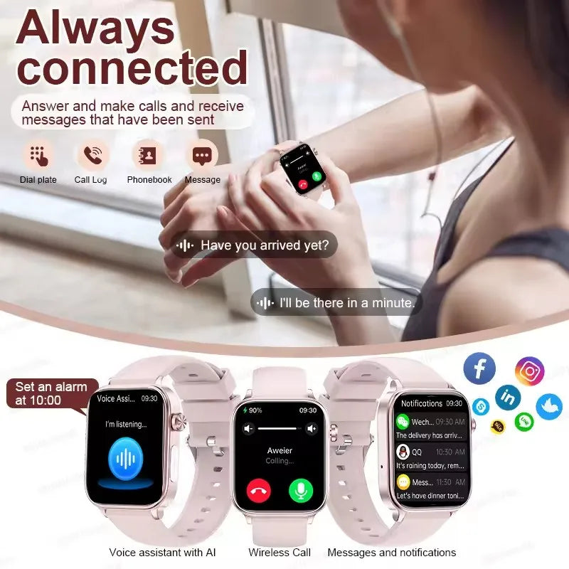 2025 New ECG+PPG Monitoring Smart Watch Women Blood pressure Blood Lipid Uric Acid Women Menstrual Health Tracker Smart watches