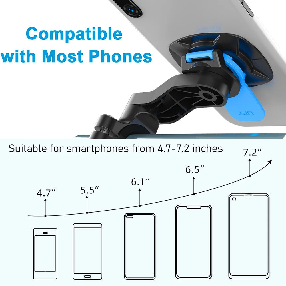 QUAD-LOCK Motorcycle Bike Phone Holder Stand Bicycle Phone Holder Bike Holder 360° Rotatable Navigation Support Security Bracket