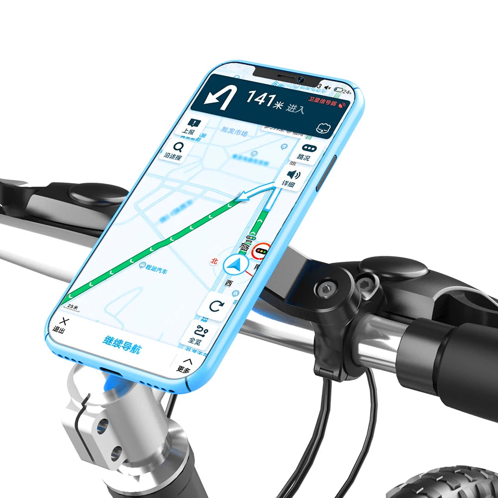QUAD-LOCK Motorcycle Bike Phone Holder Stand Bicycle Phone Holder Bike Holder 360° Rotatable Navigation Support Security Bracket