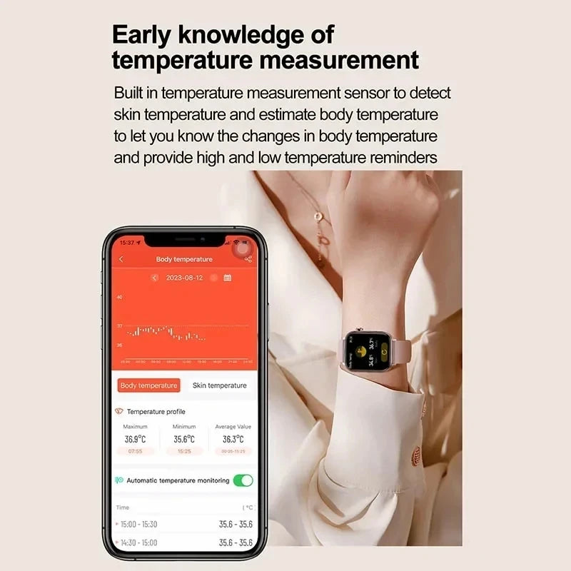 2025 New ECG+PPG Monitoring Smart Watch Women Blood pressure Blood Lipid Uric Acid Women Menstrual Health Tracker Smart watches