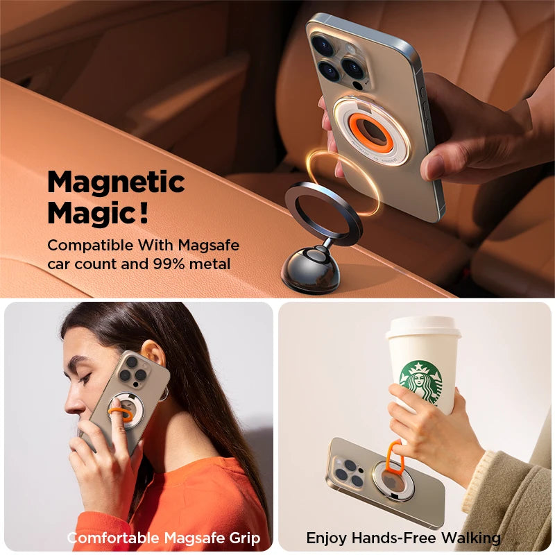 Joyroom Ring Phone Holder Colorful Magnetic Kickstand Silicone Ring Magnetic Phone Grip Holder Stand For iPhone Samsung Huawei