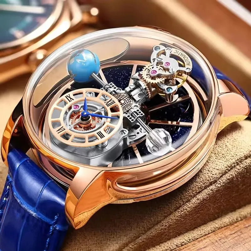 Jacob&Co PINDU Design Mens Watches Diamond Tourbillion Top Brand Luxury Astronomia Quartz Watch Men Astronomia Solar Montre Homme