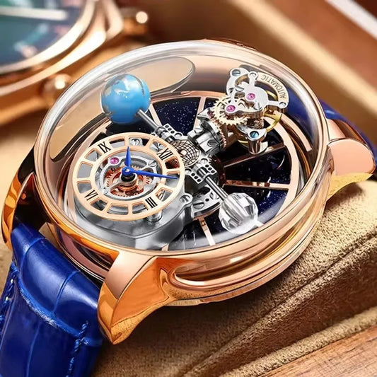 Jacob&Co PINDU Design Mens Watches Diamond Tourbillion Top Brand Luxury Astronomia Quartz Watch Men Astronomia Solar Montre Homme