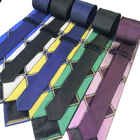 Anime JoJo Tie Kira Yoshikage Halloween Cosplay Costume Accessories KILLER QUEEN Skull Heavens Door Necktie