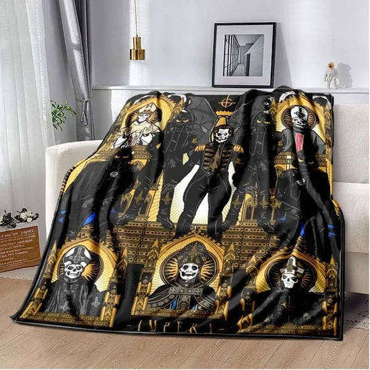 Ghost Band Blanket for Sofa Bed Bedroom Living Room, Swedish Rock Band,Decke,couverture,одеяло,frazada,filt,halloween Gift