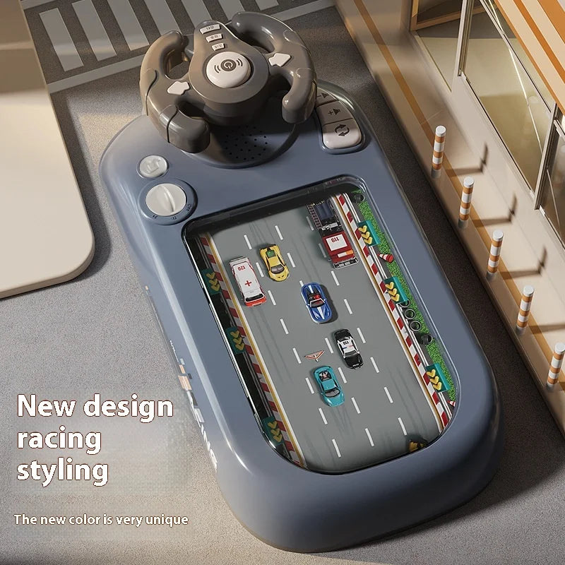 New Children's Steering Wheel Driving Toys Dodge Vehicle Electronic Simulation Racing Adventure Game Console Kid Toys Cool Gifts